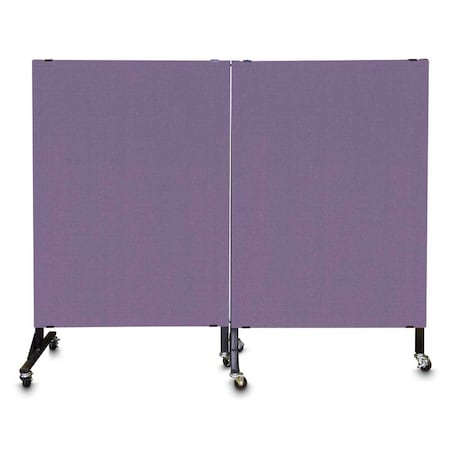 United Visual Products Enclosed Corkboard, 1 Door, 72"x48", 4" Fra UV3419-SATIN-RUBBER
